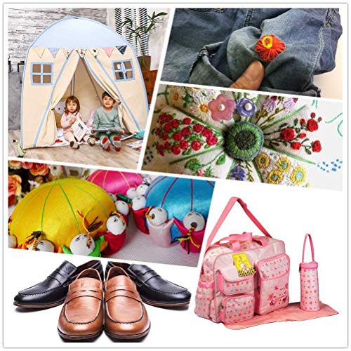 Heavy Duty Thread 1800 Yards Size T70#69 210D/3 All Purpose High Strength Polyester Sewing Thread For Weaves, Upholstery, Jeans And Weaving Hair, Drapery, Beading, Purses, Leather (Black) #TOP5