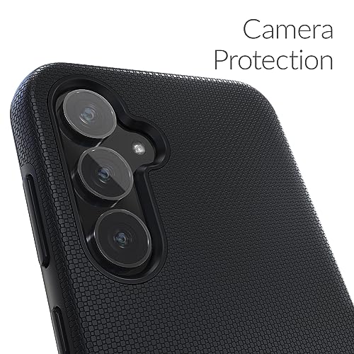 Image of Crave for Samsung Galaxy S23 FE Case, Shockproof Protection Dual Layer Case for Samsung Galaxy S23 FE (6.4 inch) - Black