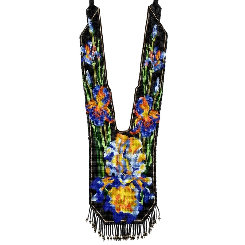Collier Gerdan ukrainien à motif floral pour sublimer vos tenues bohèmes chic d'été