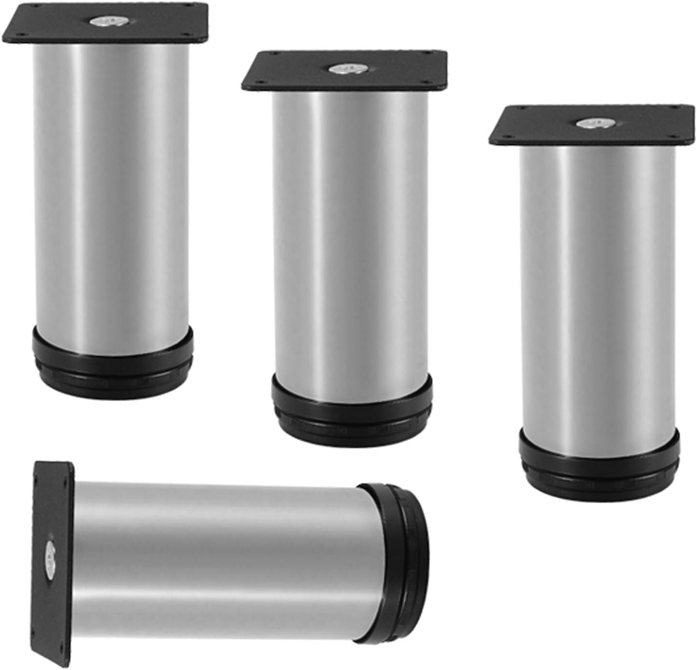Patas de sofá de 60 cm regulables de acero inoxidable para mesa de TV