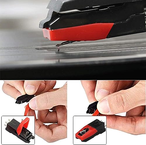 3 Stück USB Plattenspieler Nadel, Plattenspieler Ersatznadel, Neu Saphirspitze Nadel 33 45 und 78 U/min Schallplatten LP Audio Spieler Ersatzteil, für meiste Phonograph, Vinyl Plattenspieler