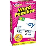 TREND ENTERPRISES, INC. Word Families Skill Drill Flash Cards, 3 X 6 in