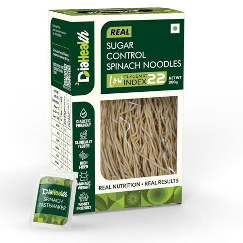 Image of Diahealth Noodles,Spinach, 200 g (Pack of 2)