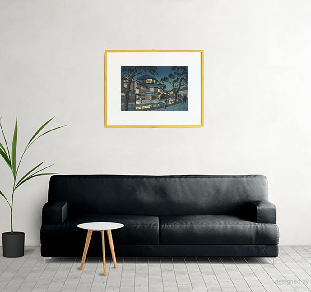 浅野均、【丘の木立】、希少な大判額装用画集より、美品、日本人画家 浅野均、【丘の木立】、希少な大判額装用画集より、美品、日本人