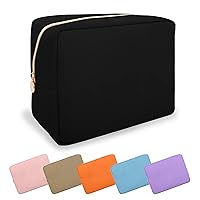 Vista 21 de Estuche pequeño para lápices y maquillaje para bolso, lindo estuche de lápices, bolsa de pinceles de maquillaje de nylon con cremallera, estuche