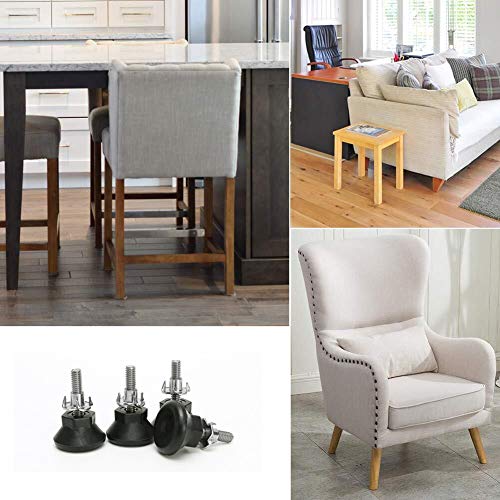 TAMU Heavy Duty Height Adjustable Furniture Legs Leveler 304 Stainless Steel Heavy Duty Leveling (2 Sizes:Pack of 8) - Image 6