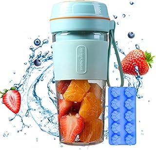 BLUWTE Portable Blender with Ice Cube Mold , USB Rechargeable Personal Blender