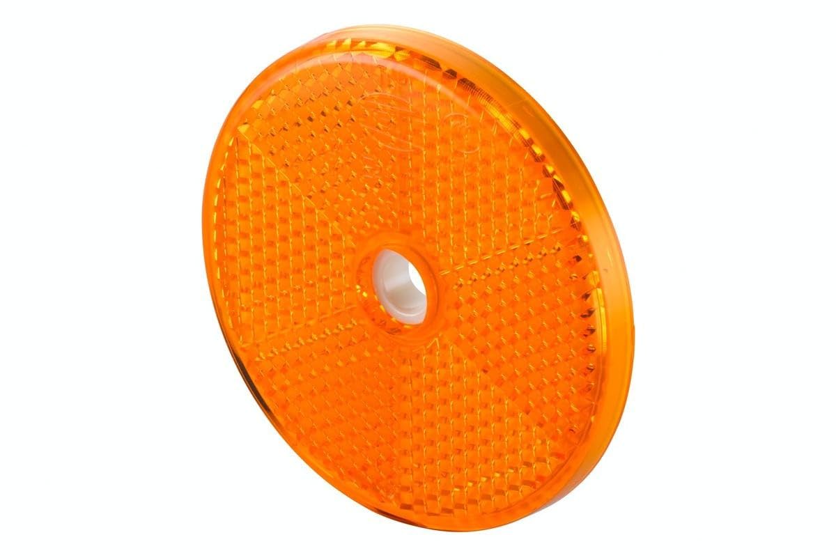 HELLA Catarifrangente Giallo 8RA 002 023-021 | Luce Posteriore Con Diffusore Giallo | Avvitato