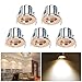Produktbild Mini Einbaustrahler Klein LED Set 5er, Audor 3W LED Deckenstrahler Schwenkbar COB Deckenspots Einbauleuchte Aluminium Spots LED Set Warmweiß für Weinschrank/Schrank/Küche/Wohnzimmer-Rosegold