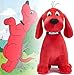 Hunde-Puppe, Cartoon-Anime, Clifford, der große rote Film, Plüschspielzeug, 21 cm, weich, gefüllt, Puppen, Tier, Plüschkissen für Kinder, Jungen und Mädchen, Erwachsene als Geburtstagsgeschenk