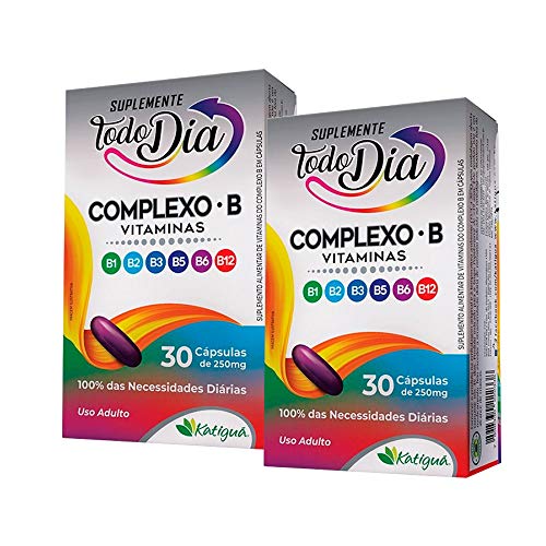 Vitaminas do Complexo B - 2 unidades de 30 Cápsulas - Katiguá