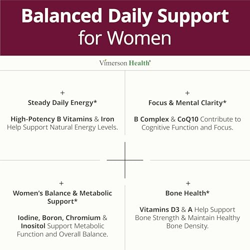 image for Vimerson Health Multivitamin for Women: Vitamins, Minerals and Bioavai
