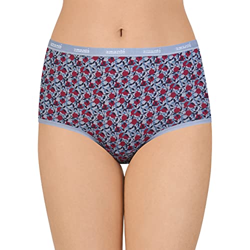 Image of Amante Printed Cotton Full Brief Panty Pack(Pack of 3)