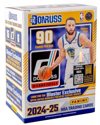 2024-2025 Panini Donruss Basketball Blaster Box | 6 Packs - Look for Blaster Exlusive Optic Rated Rookies Preview Seismic Insert