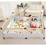 box legno 3x3 ▲Multifunzionale: Il box bambini fornisce una protezione affidabile per il bambino e lo tiene al sicuro, libera le mani dei genitori, può interagire con il bambino al di fuori del recinto, aiuta il bambino a imparare, pensare e stare in piedi in modo indipendente, crea un'esplorazione sicura e un'area di gioco per il bambino ed è un grande parco giochi e un centro di sicurezza per il bambino.