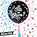 Ballon Révélateur de Genre Géant 90 cm Fille ou Garçon ? Kit Complet pour Baby Shower avec 2 Paquets de Confetti et 10 guirlandes Rose et Bleu Design Fait en France bébé Surprise