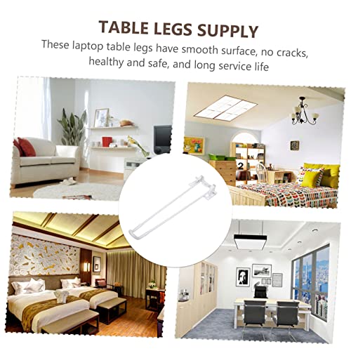 Pieds de table pliables blancs pour aménagement et modification DIY - 6