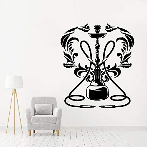 Vinyl Wandtattoo Shisha Dekoration Rauchmuster Shisha Lounge Home Decor Fenster Wandaufkleber 65x57 cm