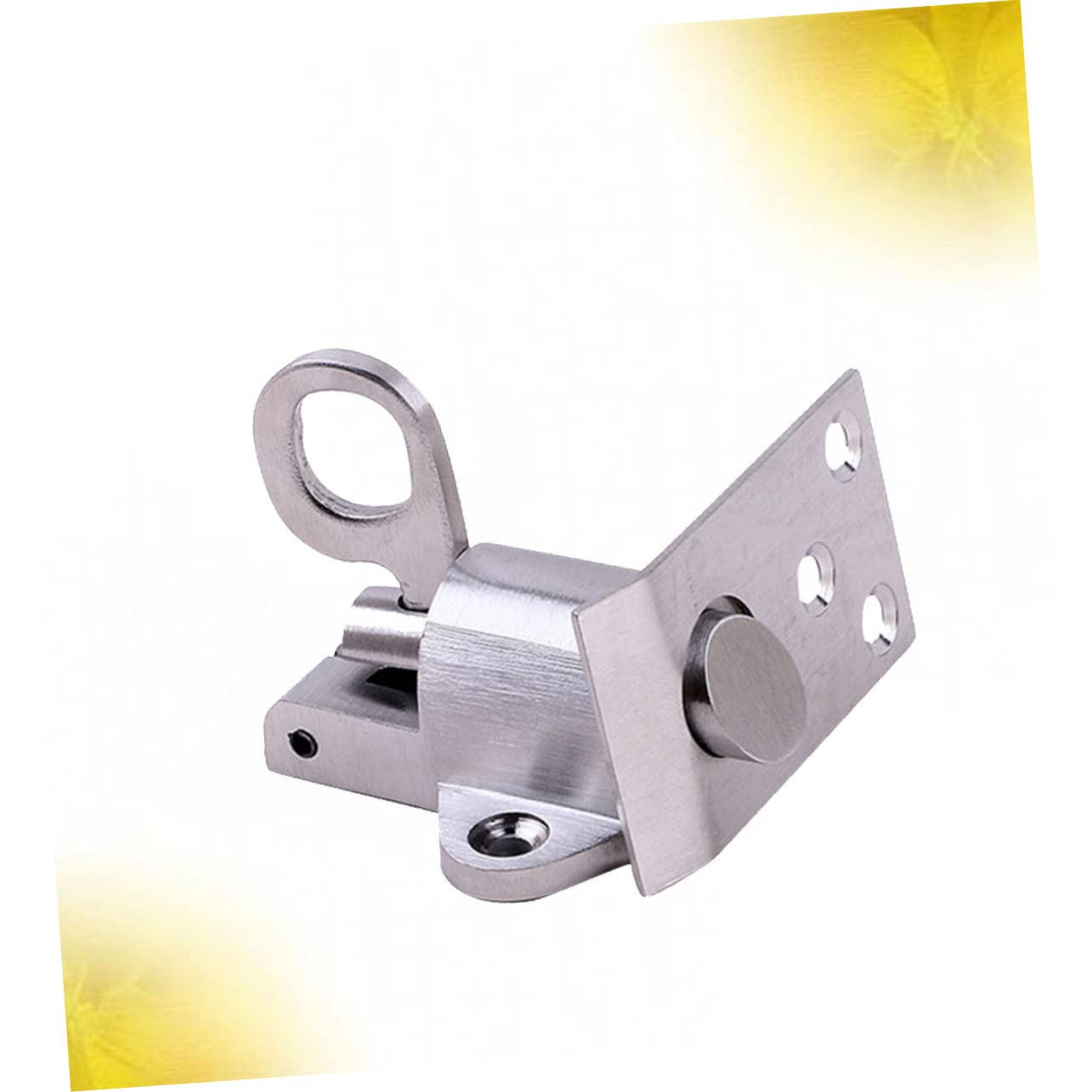Tofficu 3 Pezzi Pin a Molla Automatico Blocco Dei Bulloni Catenaccio Della Porta Sicurezza Della Porta Bullone Della Molla Della Porta Blocco Di Sicurezza Delle Porte Serratura Argento