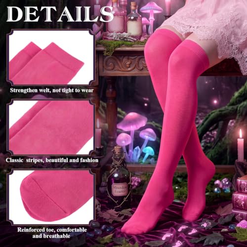 Image of Geyoga Arm Warmers Leg Warmers Striped Thigh High Socks Fingerless Gloves Stockings Christmas Halloween