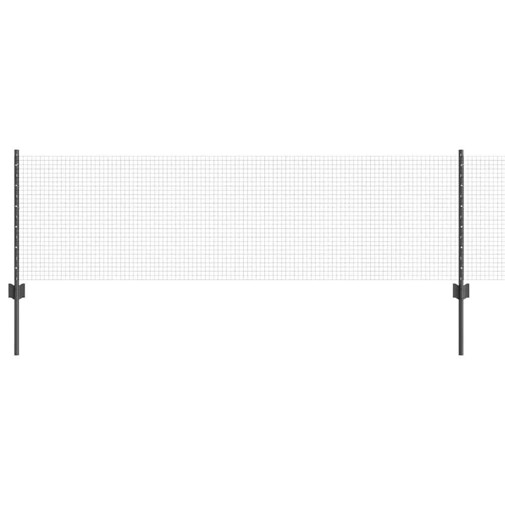 Set di pannelli per recinzione per esterni, pannelli per recinzione verniciati a polvere con pali in grigio, per giardino e terrazza, design modulare per layout personalizzabili, struttura robusta