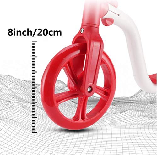 Jipemtra Scooters for Kids 3 Wheel T-bar Adjustable Riding Kick Scooters for Kids Height Adjustable LED PU Flashing with Graffiti Christmas Birthday Age 2~10 (Red Balance)