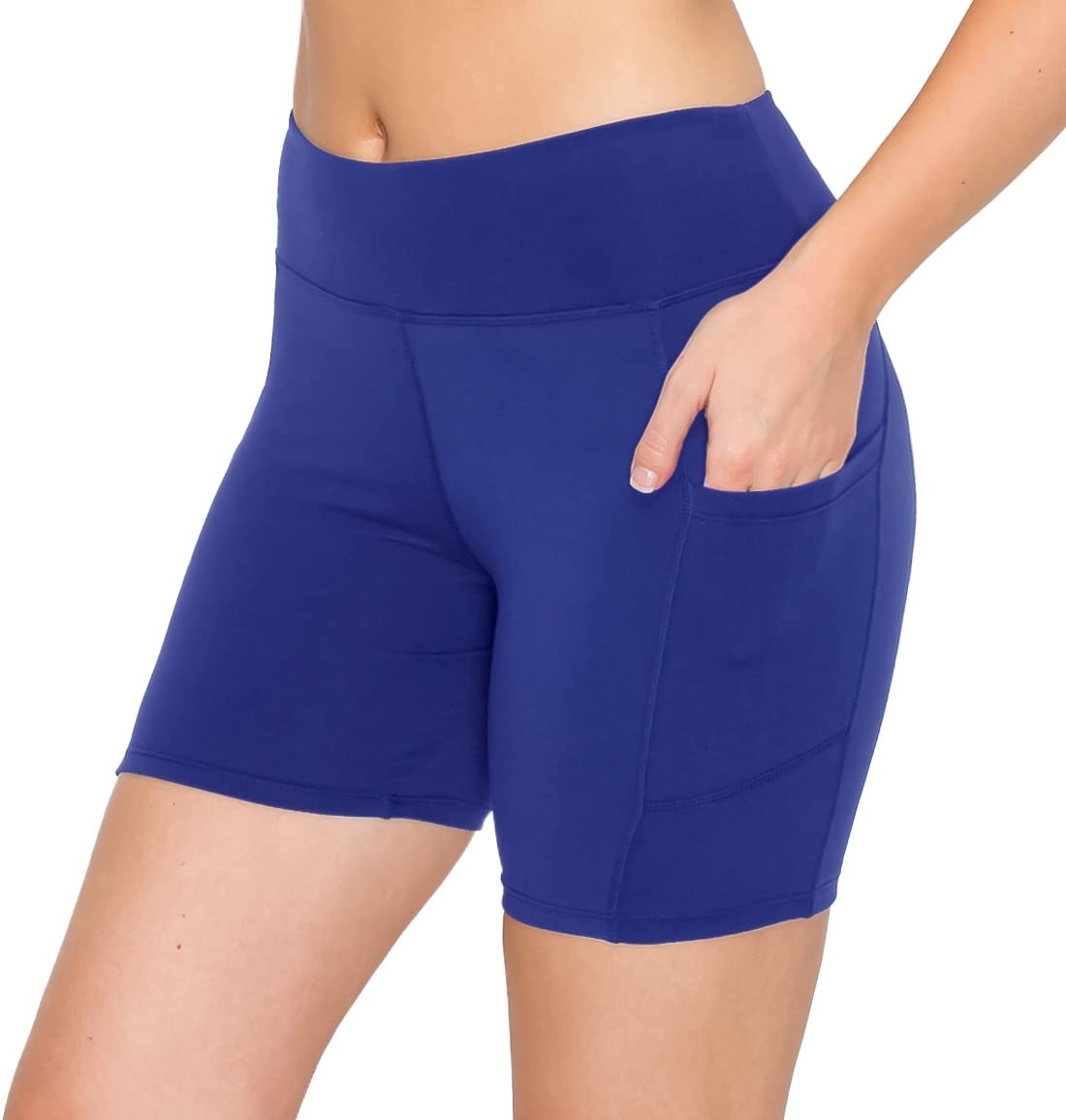ALWAYS Women's Super Soft Biker Shorts - 3" / 5" / 8" High Waisted Yoga Running Dance Spandex Shorts