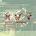 Produktbild Cczxfcc Weihnachtsdekoration Aufkleber Drei Schöne Weihnachtsmann Home Shop Fenster Vinyl Wandaufkleber Kinderzimmer Aufkleber Aufkleber Siy Decor