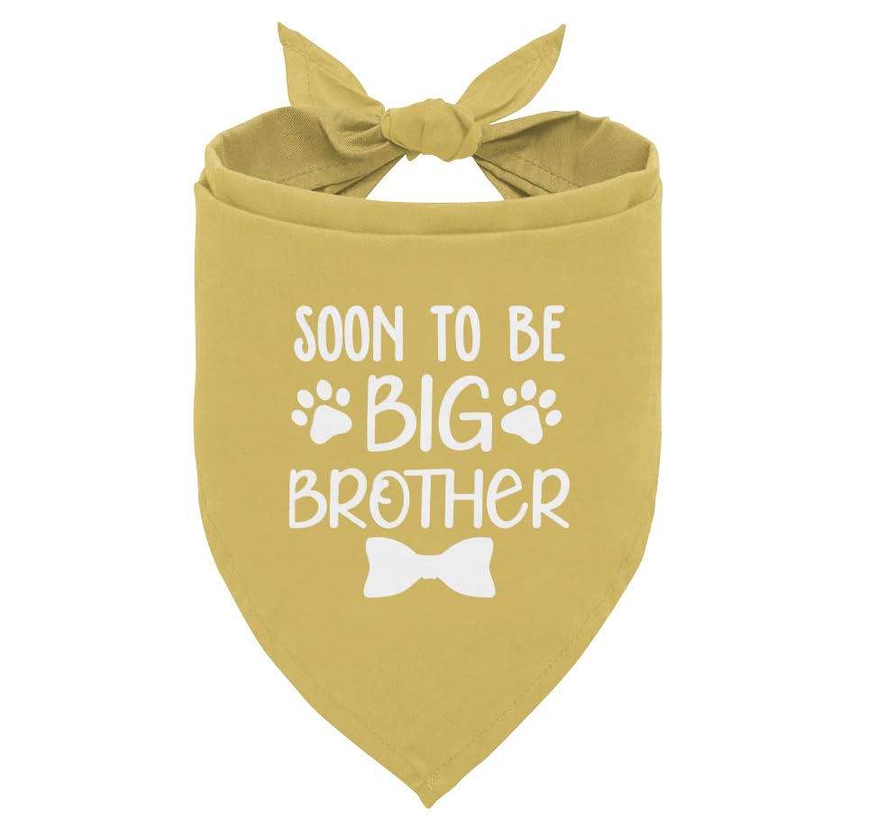 Soon to Be Big Brother Dog Bandana - Pregnancy Announcement Scarf for Small Medium Dogs (B7)