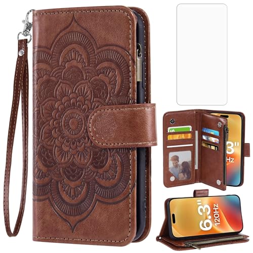 Étui iPhone 17 Asuwish avec protège-écran et porte-carte