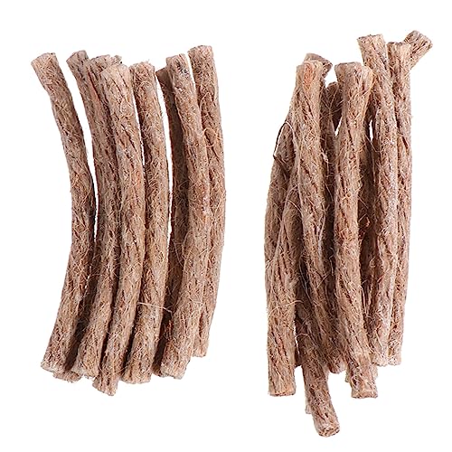 KOMBIUDA 60pcs Fire Starter Rope for Camping Hiking Outdoor Survival Practical Wick Made of for Easy Lighting Barbecue and Daily Use