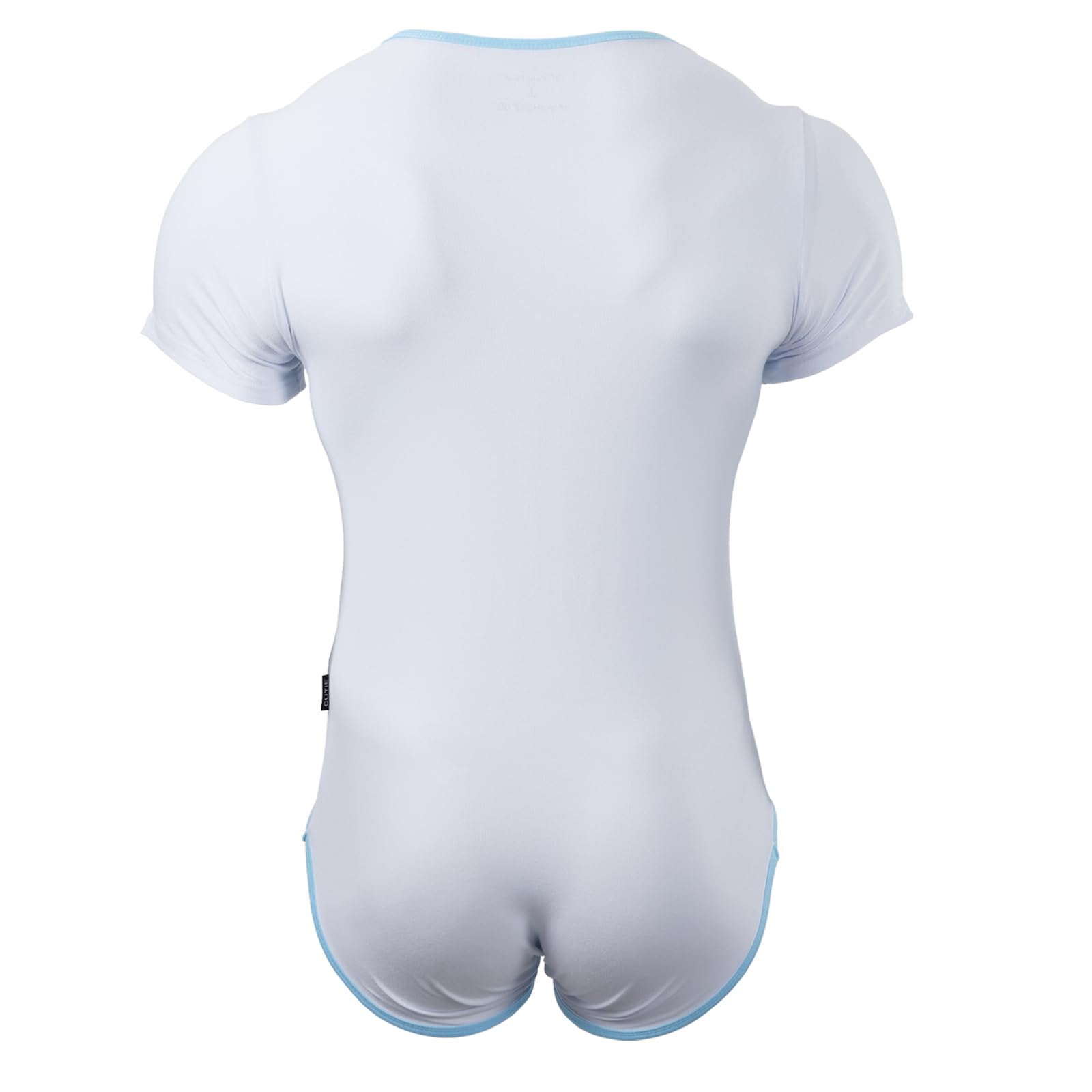 CutiePlusU Combinaison Homme en Coton à Boutons à l'entrejambe – Body Une-Pièce Adulte pour Homme avec Imprimé