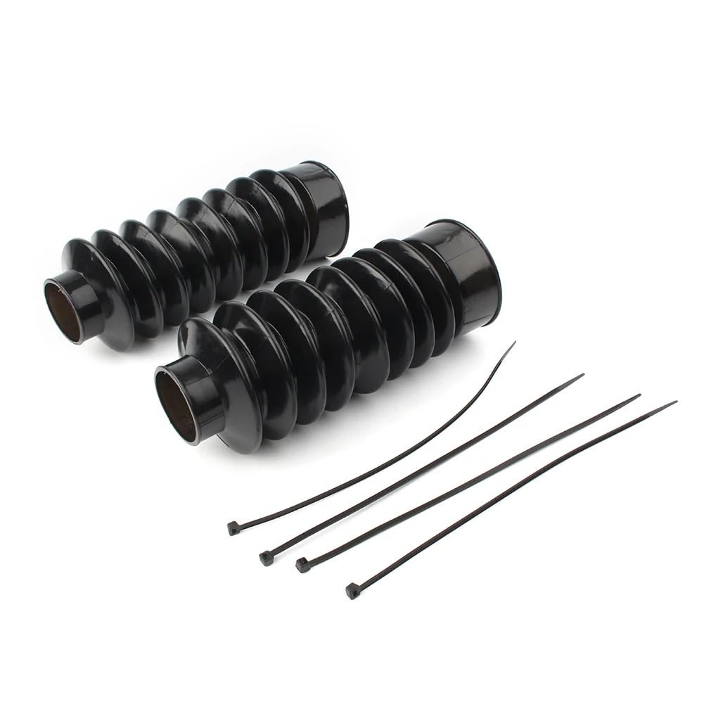 Gabeldeckel Motorrad Passend für Harley Davidson Softail FXST Dyna FXDWG FXWG Motorrad-Vordergabelstiefel Gators deckt Gummi ab