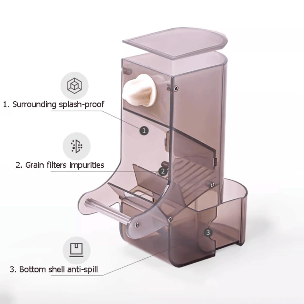 Mangeoire automatique pour perroquets et oiseaux, Cage suspendue anti-éclaboussures, boîte de nourriture pour oiseaux, séparateur de pailles, mangeoire pour usage domestique Mangeoires à oiseaux