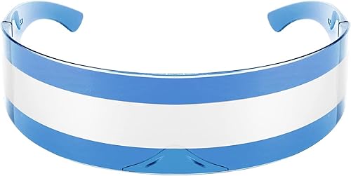 Miniatura 4 de FEISEDY Gafas de sol con visera cibernética futurista de los años 80 para hombres y mujeres, estilo punk, Cosplay B2740