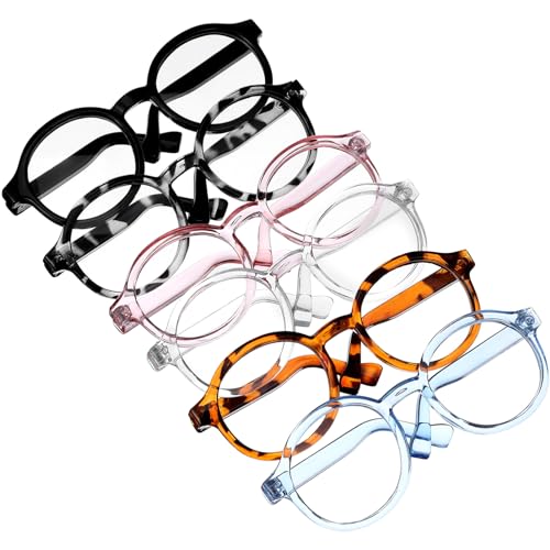 TOYANDONA 6 Piezas Gafas Para Muñecas Gafas De Sol Para Muñecas Accesorios Para Casas De Lentes Transparentes De Plástico Mini Para Y Juguetes De Peluche