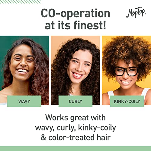 Moptop Cowash Cleansing Conditioner, Wavy, Curly & Kinky-Coily, Color Treated & Natural Hair Moisturizer, Made W/Aloe, Sea Botanicals & Honey Reduces Frizz, Increases Moisture & Manageability #TOP2