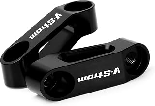 Extensor De ElevacióN Adaptadores Extensores Y Elevadores De Espejos Retrovisores para Motocicletas Suzuki V-Strom 250 650 1000 1050 Vstrom V Strom 650 XT(Black2)