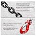 SENKEYFE 2 Ton Chain Sling 1/4 Inch x 5 Ft Lifting Chains 2 Legs Industrial Grab Hooks 4400LBS Capacity Lifting Slings G80 Alloy Steel Engine Chain Hoist Lifts for Cargo Security Towing and Handling