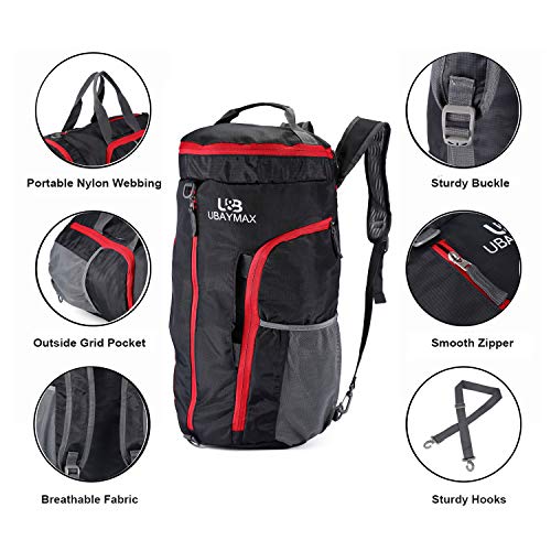 Versatile-Foldable-Gym-Duffel-BackpackWater-Resistant-Sports-Travel-Tote-Bag