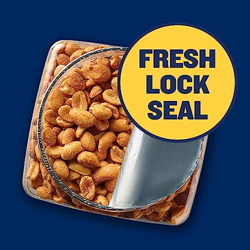 Planters Dry Roasted Peanuts, 34.5 Oz Resealable Plastic Jars (Pack Of 6) - Peanuts With Sea Salt - Peanut Snacks - Shareable Snacks - Great School Snack Or Work Snack - Kosher #TOP4