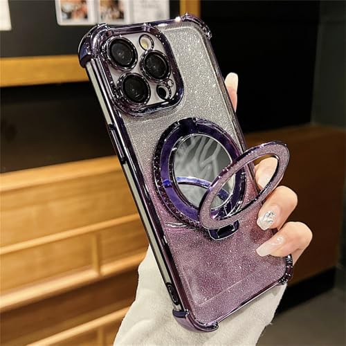 Coque iPhone 11 Pro Max bague anti-chute et miroir pour charge sans fil