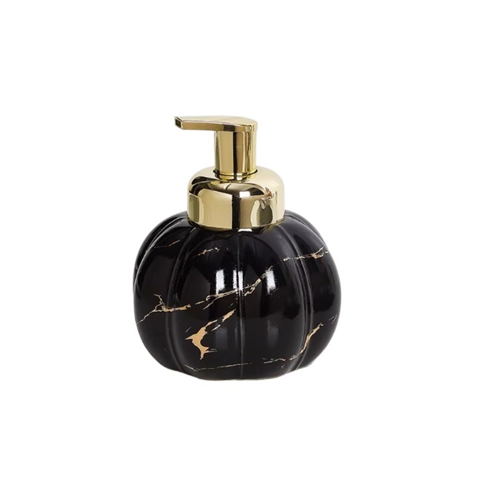 Soap Dispenser The Pumpkin-shaped Foam Dispenser Is Suitable For Shampoo And Facial Cleanser Pump Bottles(Black)
