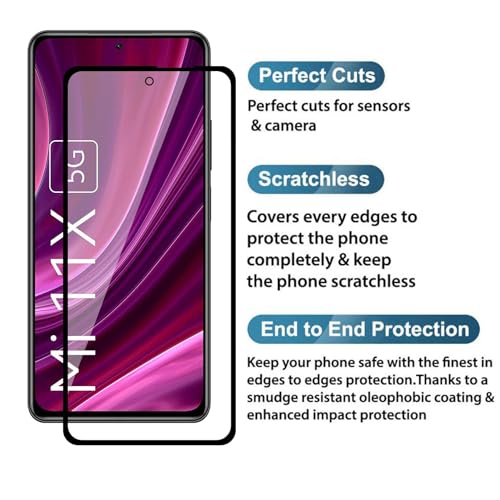 Image of Premium Tempered Glass Screen Protector for Xiaomi Mi 11X /Mi 11X Pro /Poco F3 /Mi 11I - HD Clarity, 9H Hardness, Easy Application