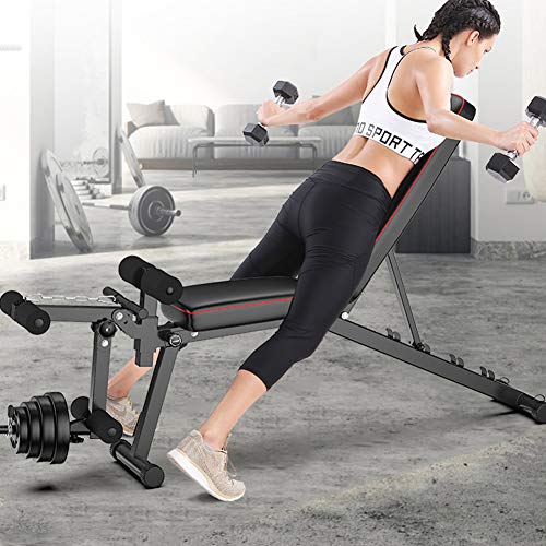 HBBY Opvouwbare halterbank met beenverlenging, krachttraining, verstelbare trainingsbanken voor full body workout, 499,6 kg capaciteit - Image 5