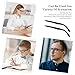 KALIONE 1 Pair Glasses Arm Replacement, Glasses Legs Replacement Eyeglass Arm Replacement Eyeglasses Arms Legs Replacement Accessories With Screws, Washers, Screwdrivers, Nose Pads (Black)