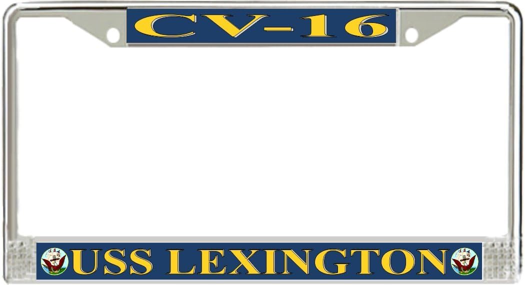 MilitaryBest USS Lexington CV-16 License Plate Frame