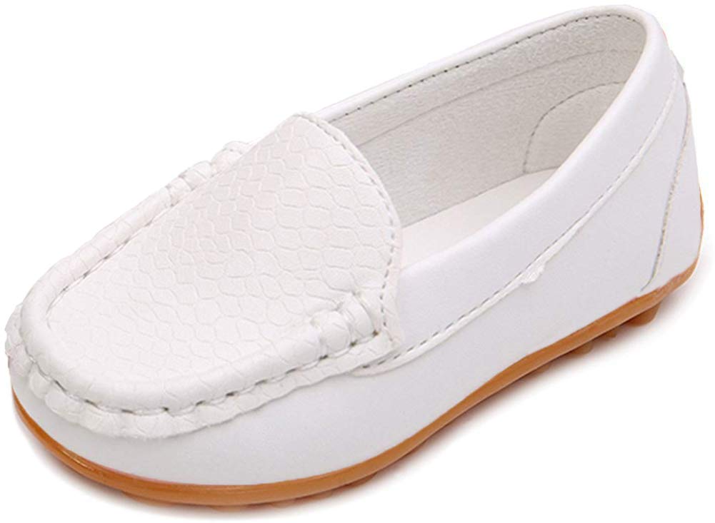 Toddler Little Kid Boys Girls Soft Slip On Loafers Dress Flat Shoes