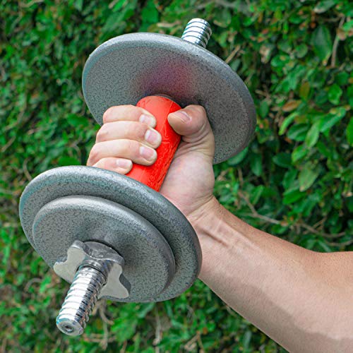 Image of ProsourceFit Thick Grips for Dumbbell and Barbell, 1.9-in Axle Bar Adapter for Weightlifting and Strength Training