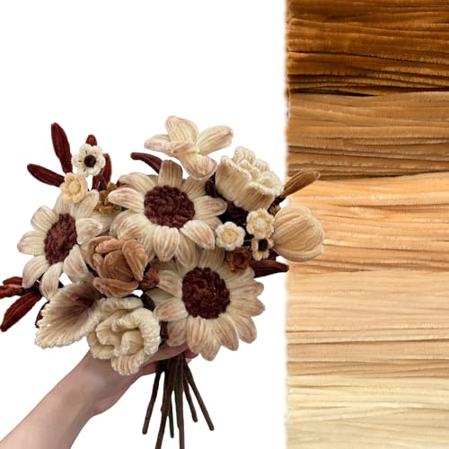 Image of Peryiter 500pcs Pipe Cleaner Craft Pack, Boho Color, 12 Inch